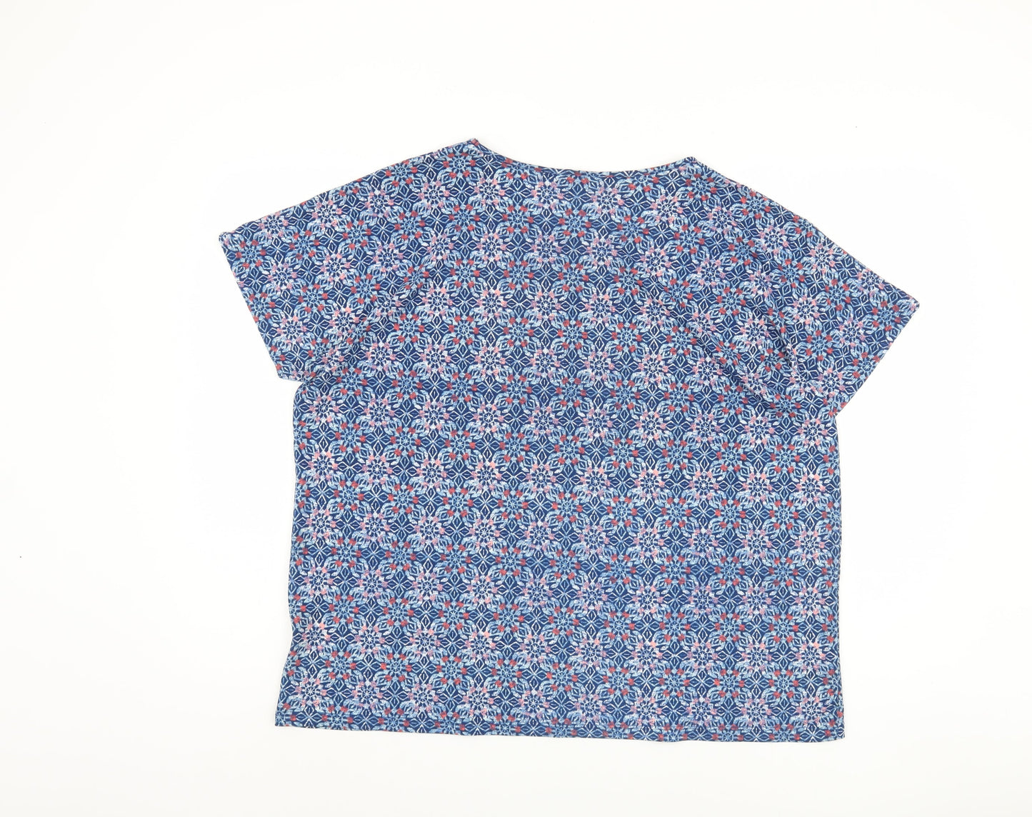 Isle Essentials Women's Geometric Top, L 18-20 - Multicoloured