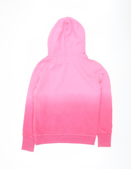 Superdry Women's Pink M Hoodie Pullover with Logo