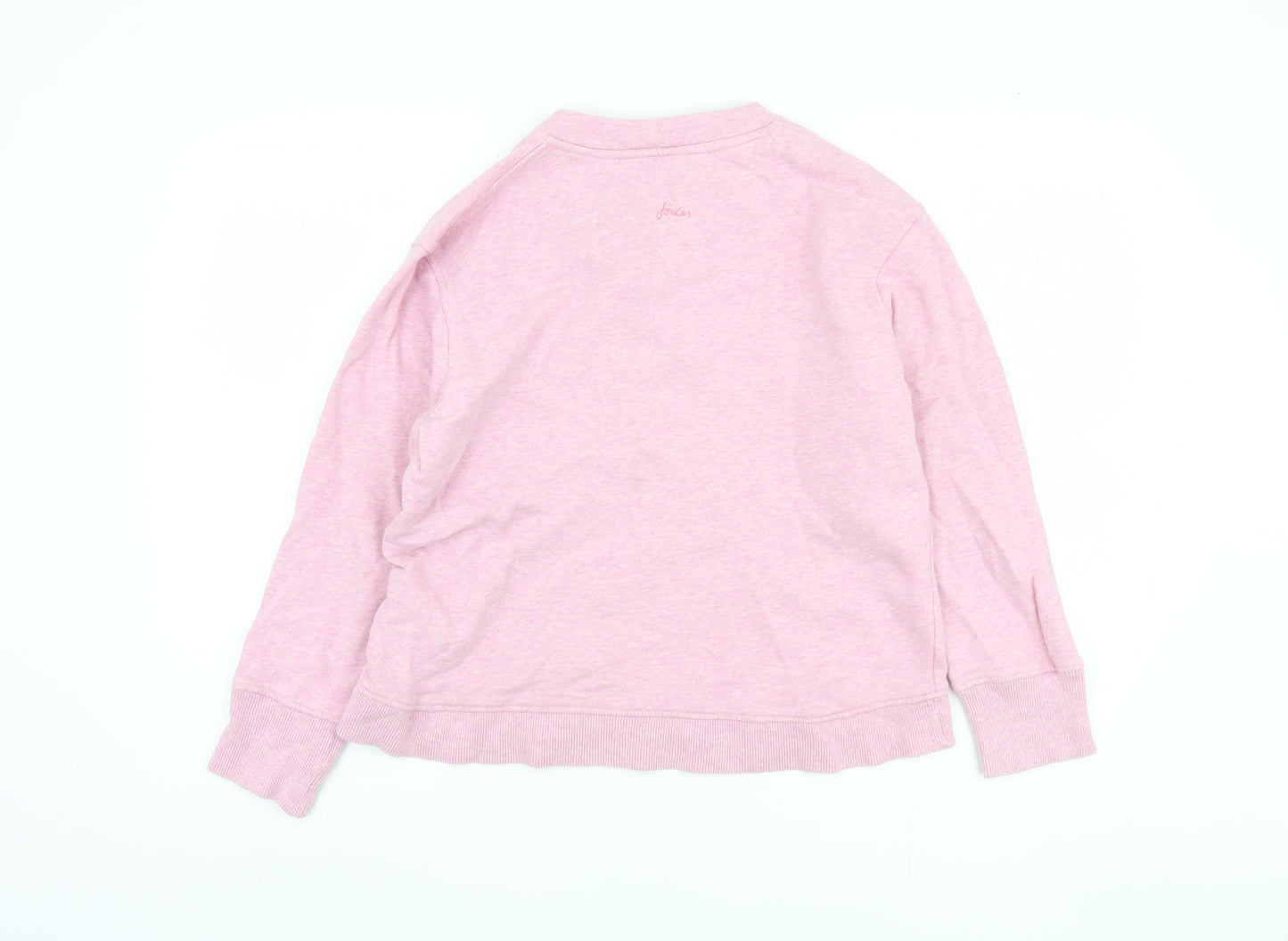 Joules Women's Pink Henley Sweatshirt UK 6