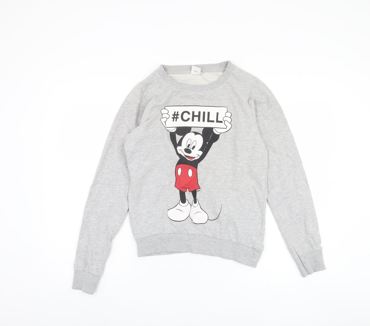 Disney Teens Grey Graphic Pullover Sweatshirt Size 6