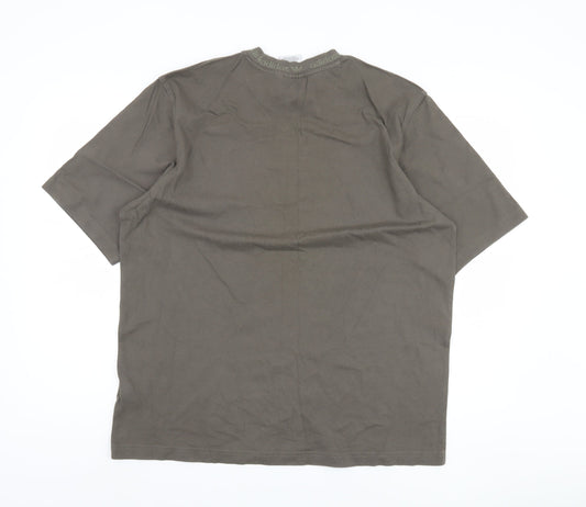 Adidas Men's Brown M Jersey T-Shirt