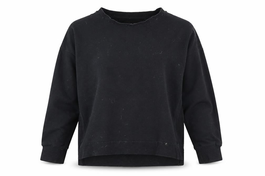 Front view of ESPRIT Women's Black Pullover Sweatshirt XS
