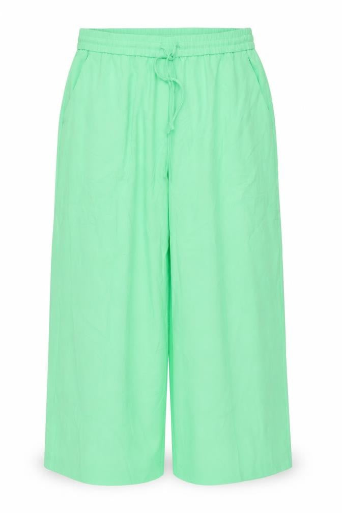 Marks and Spencer Women's Green Wide-Leg Trousers