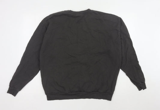 ASOS DESIGN Women’s Black Pullover Sweatshirt, Size 10