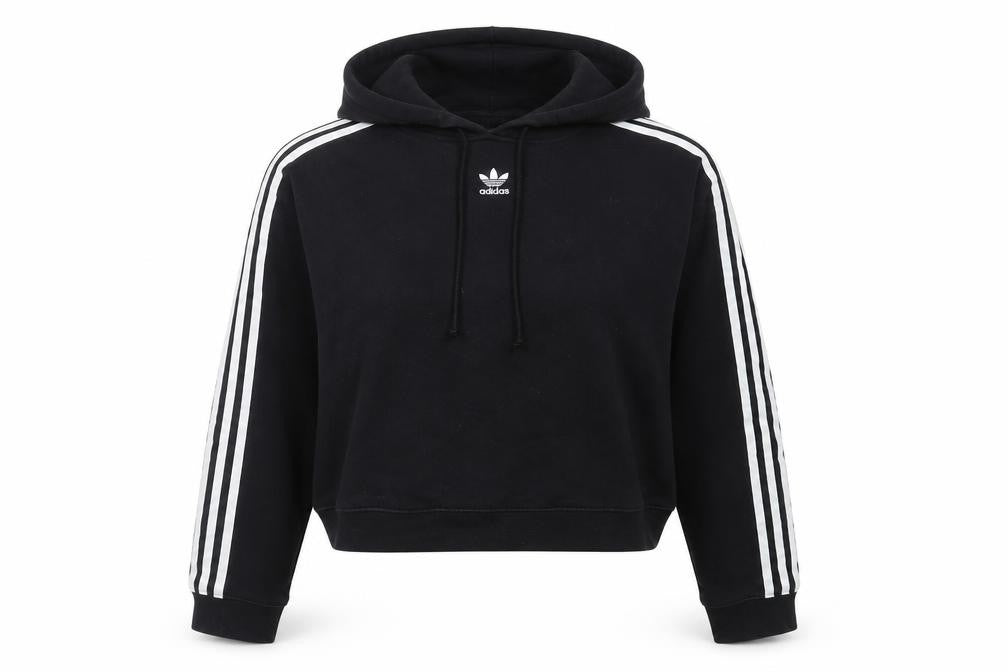 Womens UK 14 Regular adidas Black Pullover Hoodie
