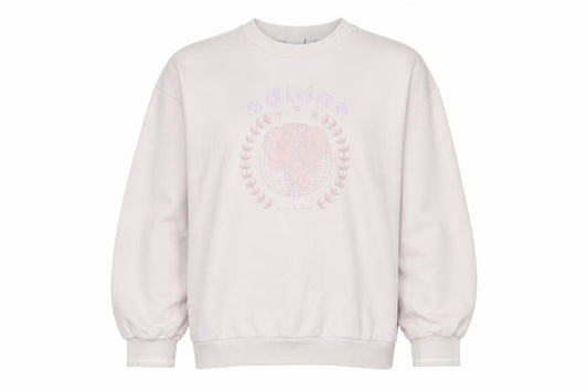 Womens UK 10 Regular adidas White Pullover Sweatshirt