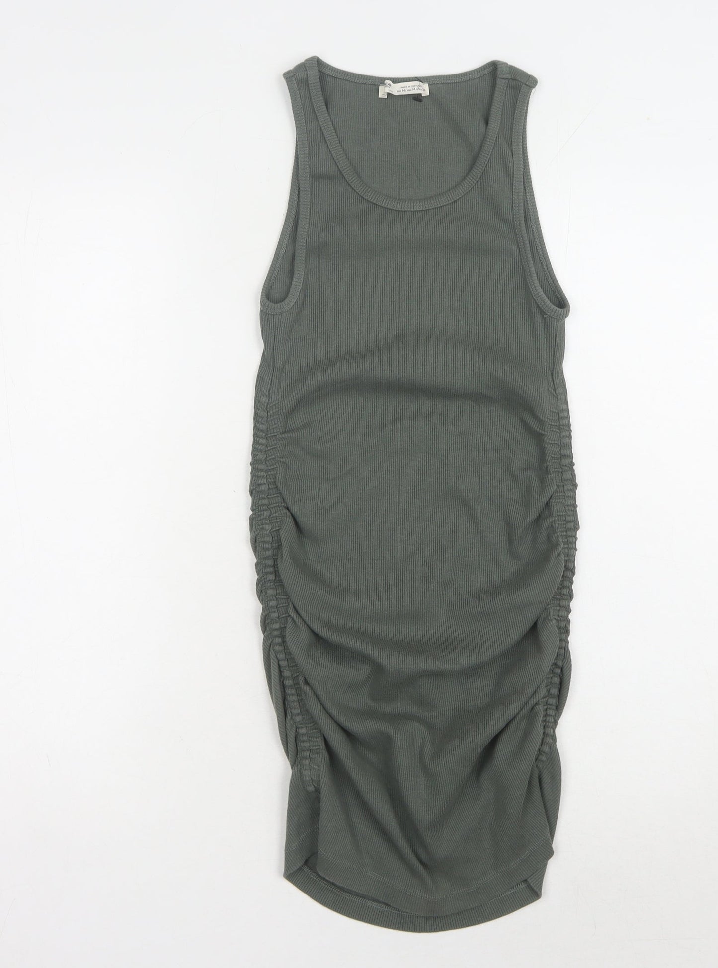 Pull & Bear Women's Green M Tank Dress
