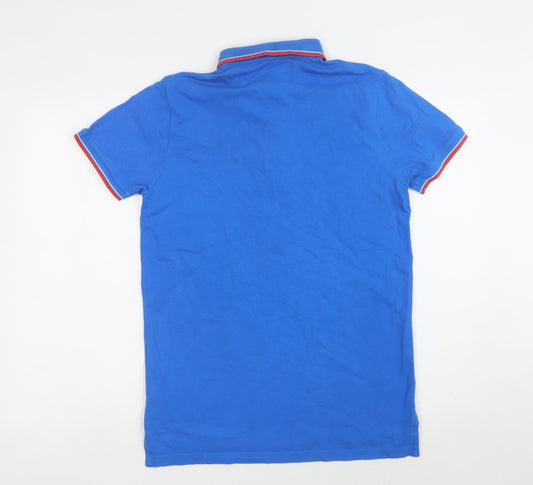 Next Boys Blue Polo Shirt, 15 Years, Short Sleeve