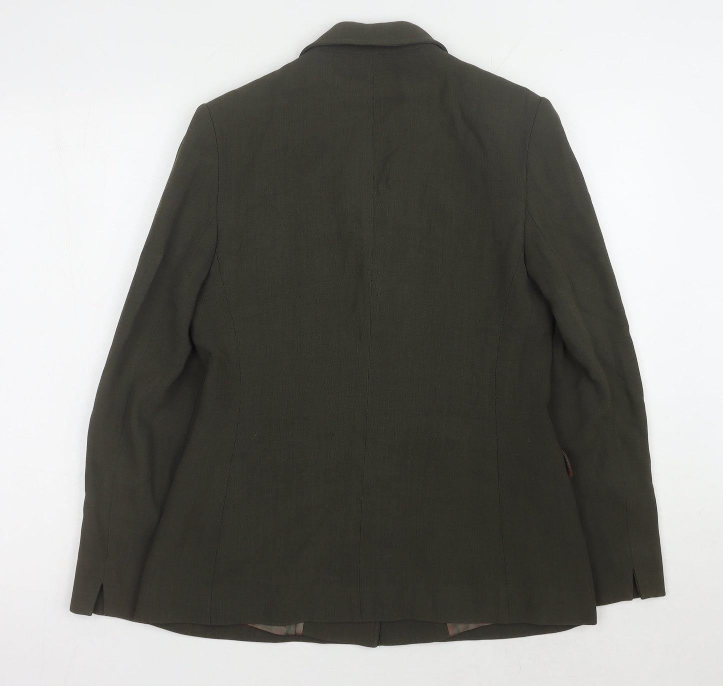 Laura Ashley Green Blazer Women Size 12 Classic Workwear