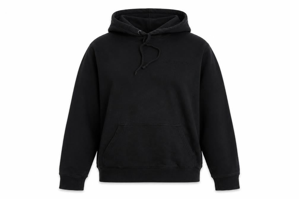 Unisex Adults UK S Regular Calvin Klein Jeans Black Pullover Hoodie