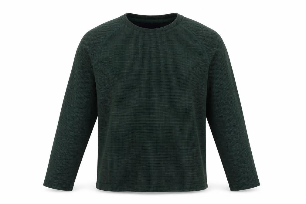 Jack & Jones Men's Green Waffle-Knit Pullover XXL Jumper