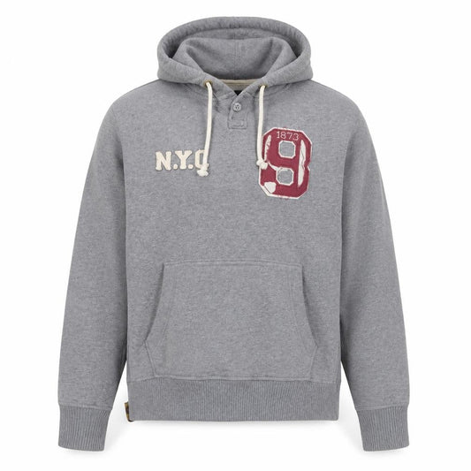 Mens UK XL Regular Lee Cooper Grey Pullover Hoodie