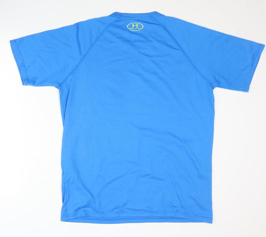 Under Armour Men's Blue T-Shirt M Gym Activewear