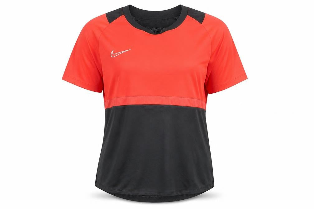 Nike Womens Red Black T-Shirt L Athletic Fit