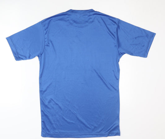 Adidas Men's Blue Athletic Fit T-Shirt, Size L