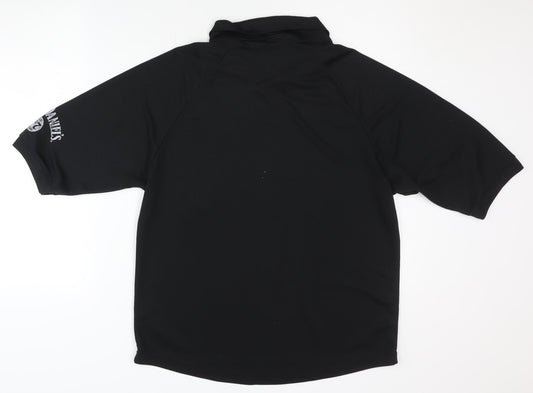 Jack Daniel's Men's Black XL Polo Shirt with Logo