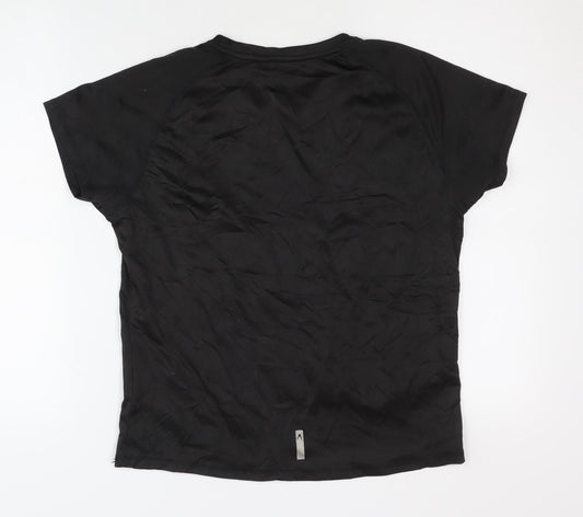 Boomerang Womens Black Running T-Shirt Size 16