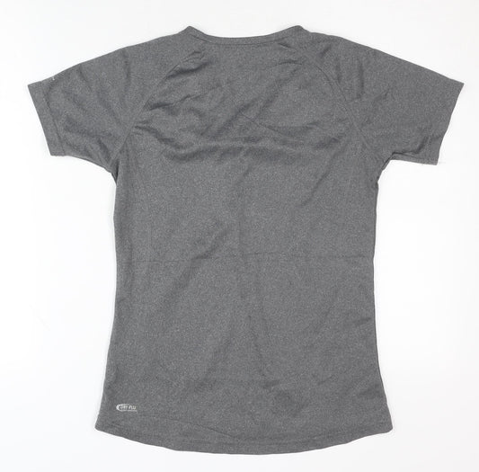 Pro Touch Women's Grey V-Neck T-Shirt, Size 10