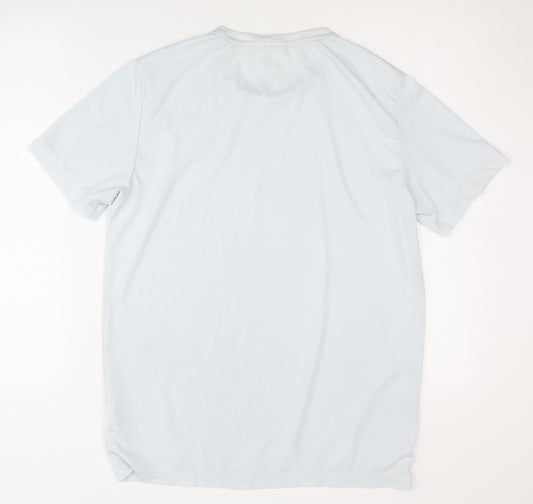 Puma Men's White T-Shirt M Basic Solid Logo