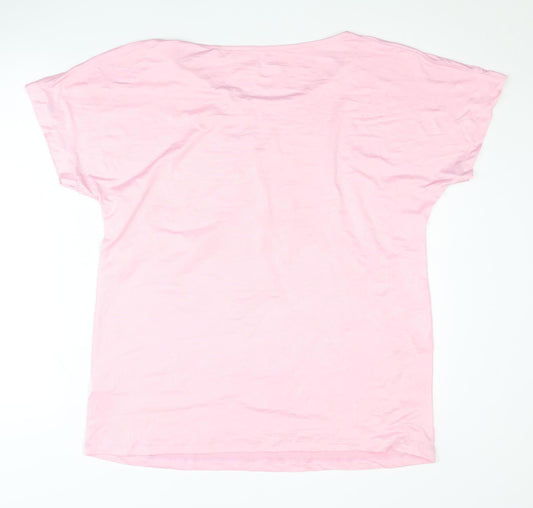 Active Touch Women's Pink T-Shirt Large