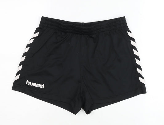 Hummel Men's Black Athletic Shorts, Medium