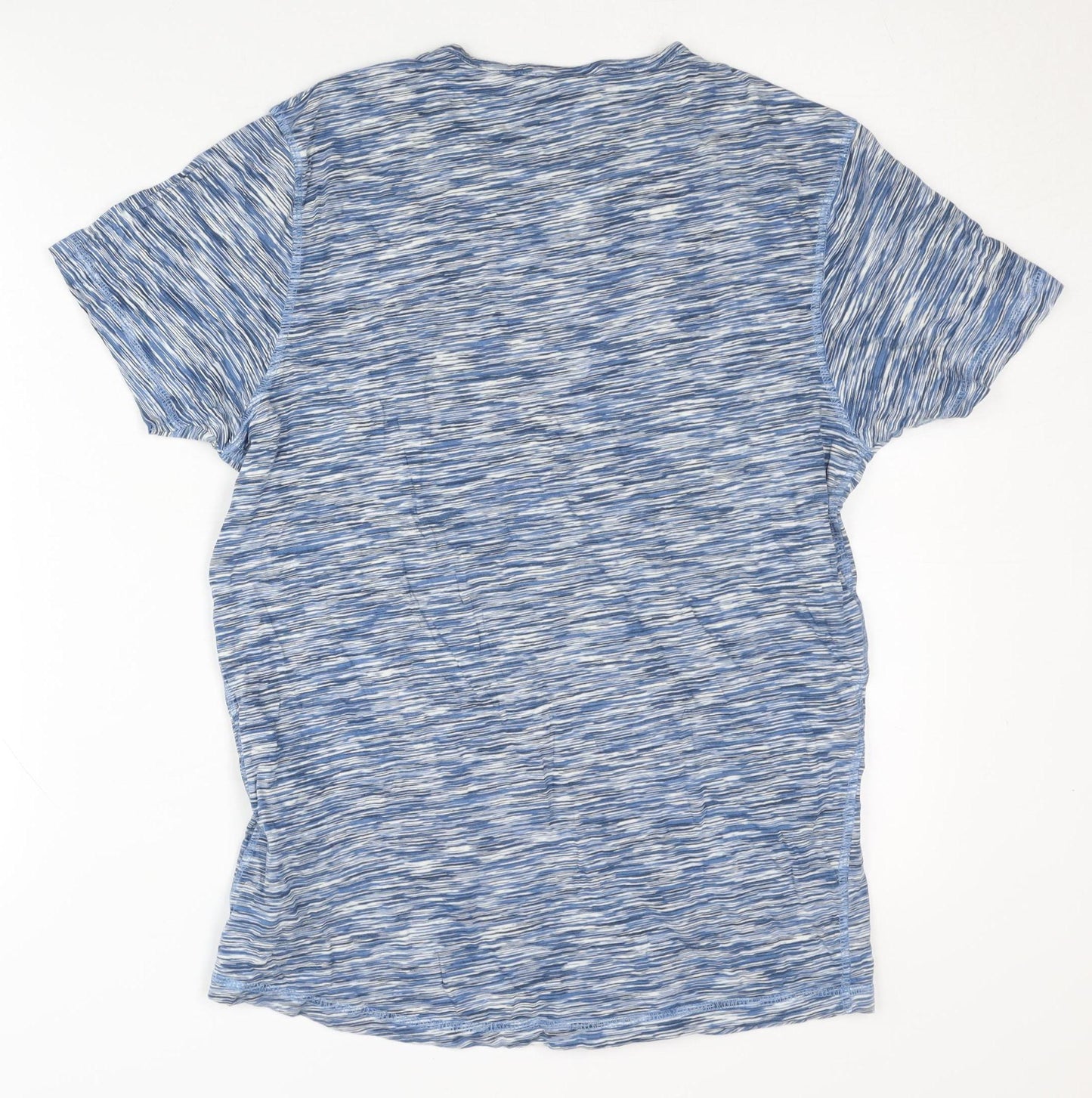 FSBN Men's Blue Slim Fit T-Shirt, Size M