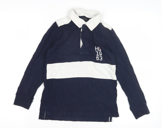 Henri Lloyd Boys Blue Rugby Shirt 7-8 Years