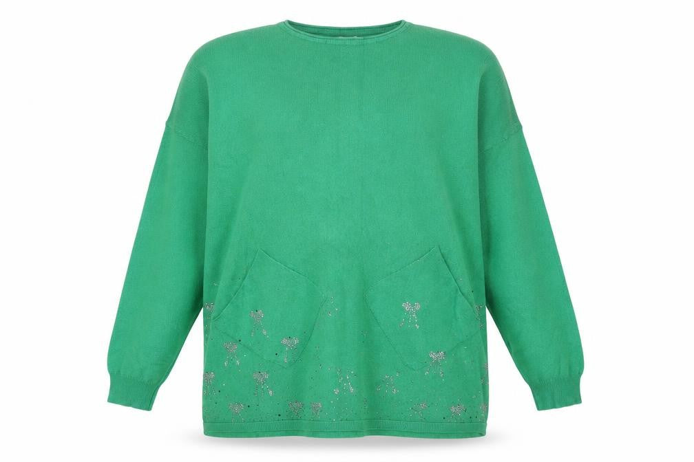 Country Casuals Women's Green L/XL Relaxed Jumper