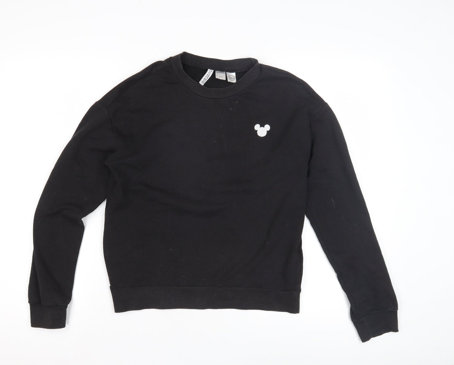 H&M Women’s Black Pullover Sweatshirt, S, Disney Theme