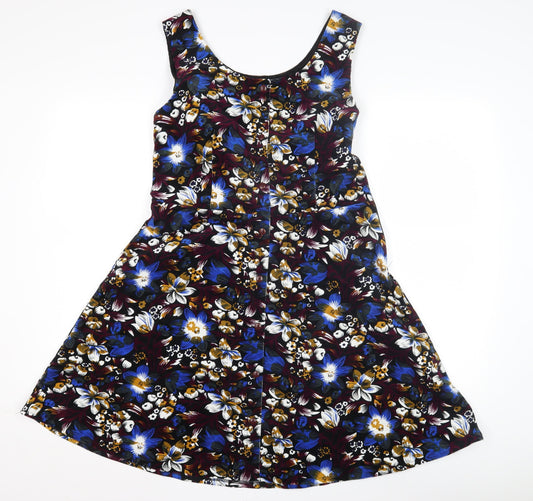 Joe Browns Women's Multicoloured Floral Fit & Flare Dress