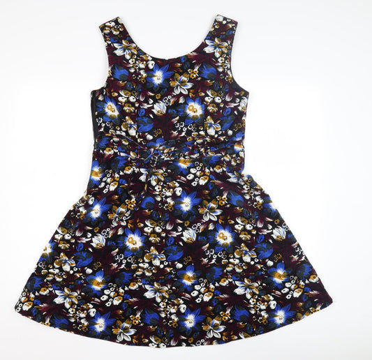 Joe Browns Women's Multicoloured Floral Fit & Flare Dress