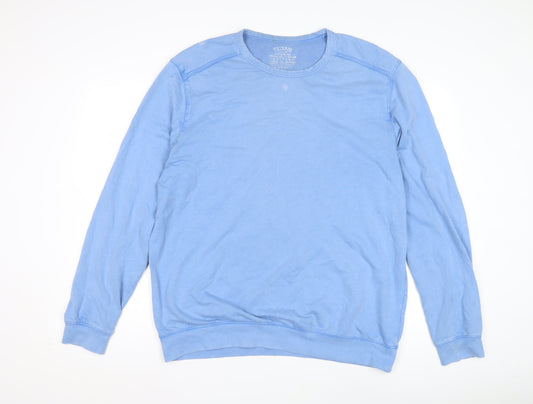 Gap Men's Blue Cotton Pullover Sweatshirt - Size M