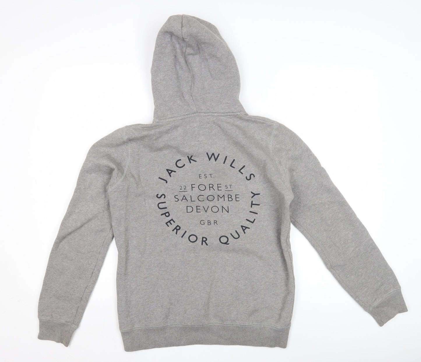Womens UK 6 Regular Jack Wills Grey Pullover Hoodie
