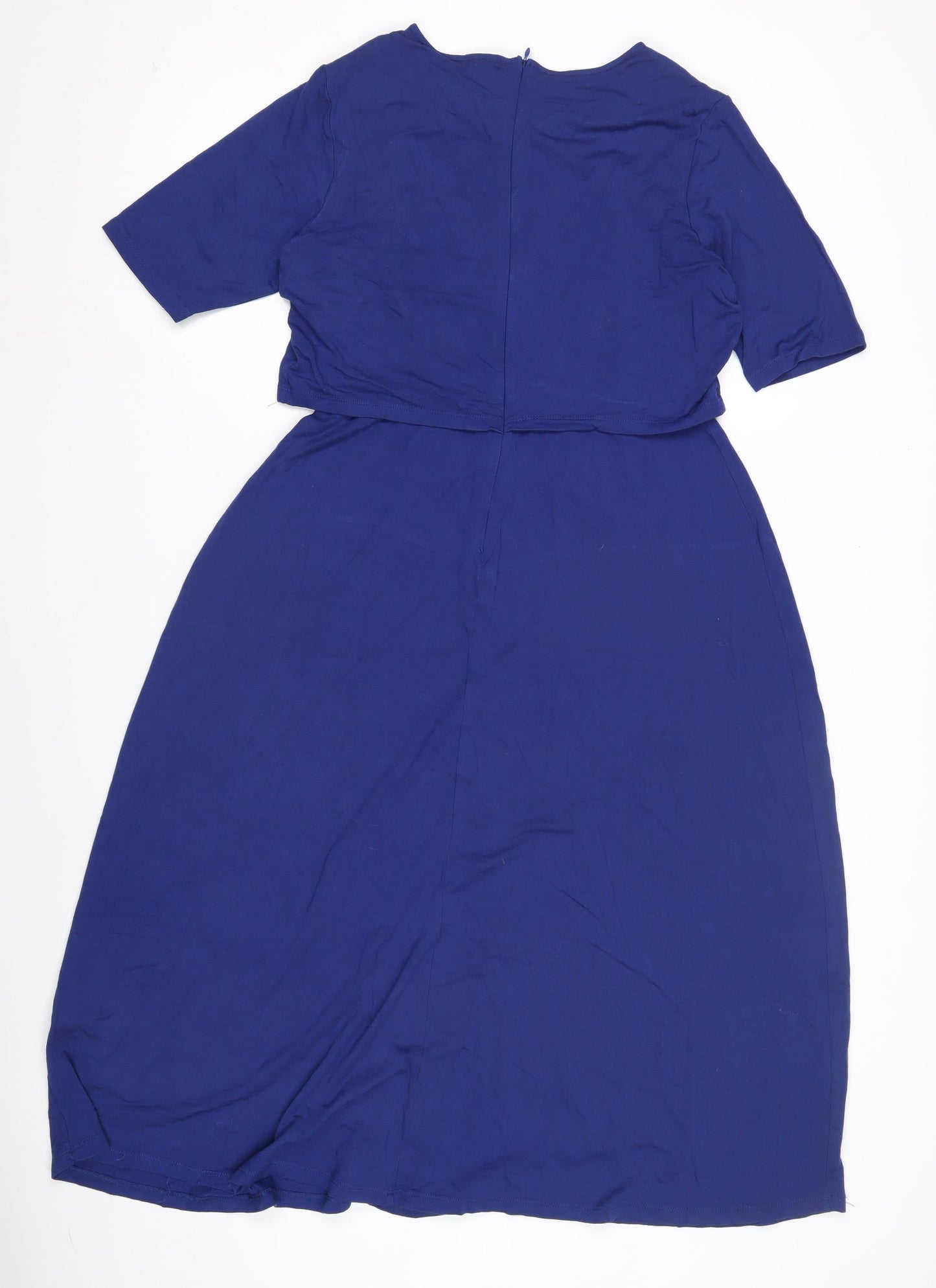 ASOS Women's Blue Long Cotton Dress Size 10