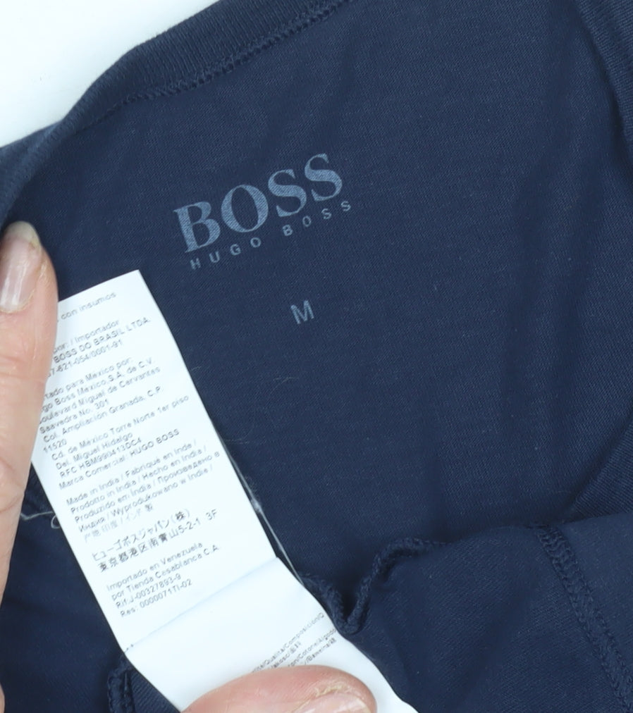 Hugo Boss Men's Blue Crew Neck T-Shirt - M