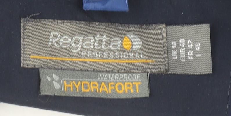 Regatta Women's Waterproof Blue Rain Jacket Size 14