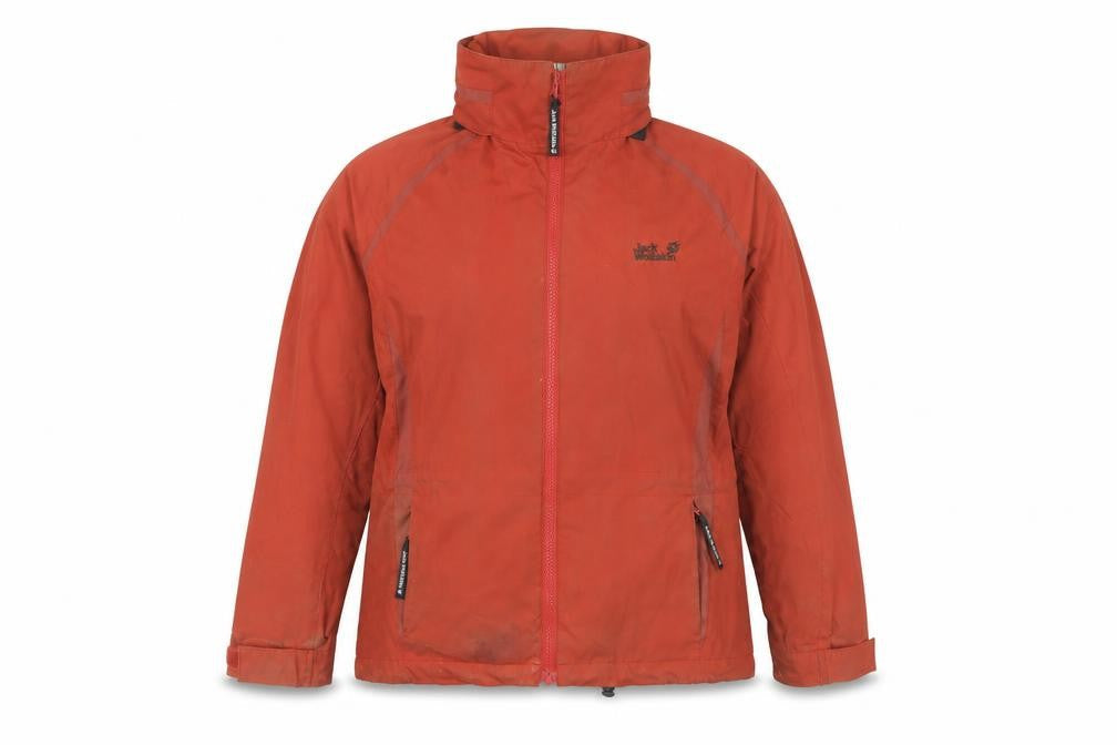 Womens UK Size L Regular Jack Wolfskin Red Polyester Jacket