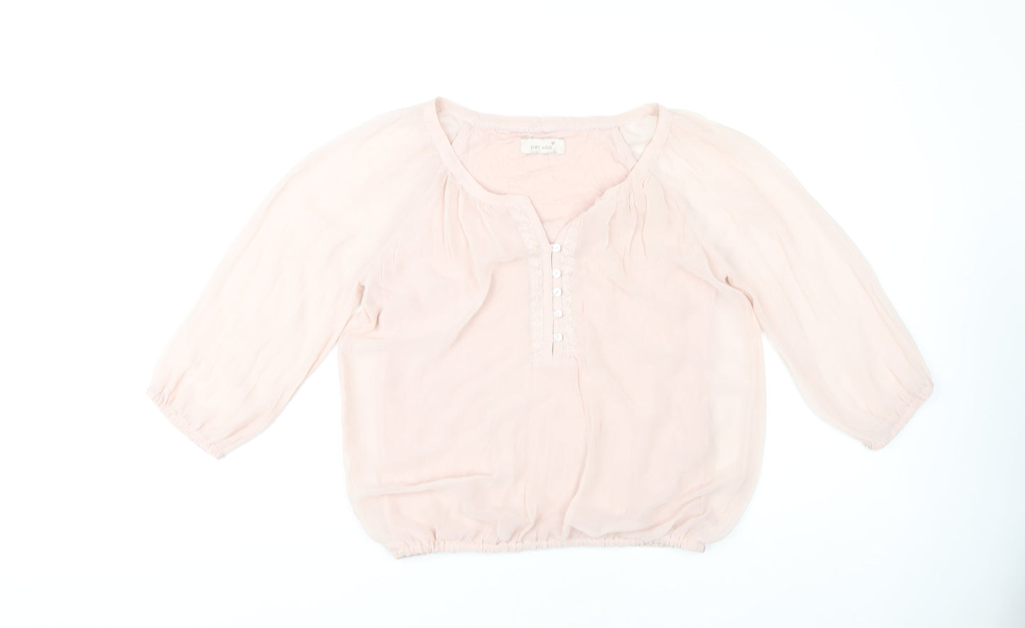 Marks and Spencer Women's Pink Blouse, Size 8