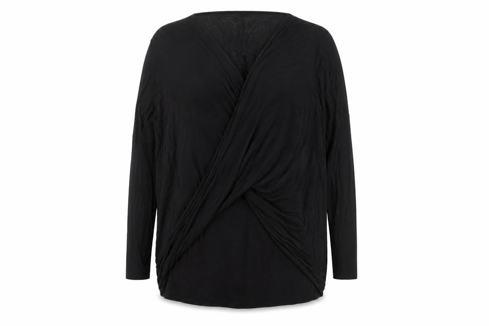 Label Lab Women's Black Wrap Top Size 16