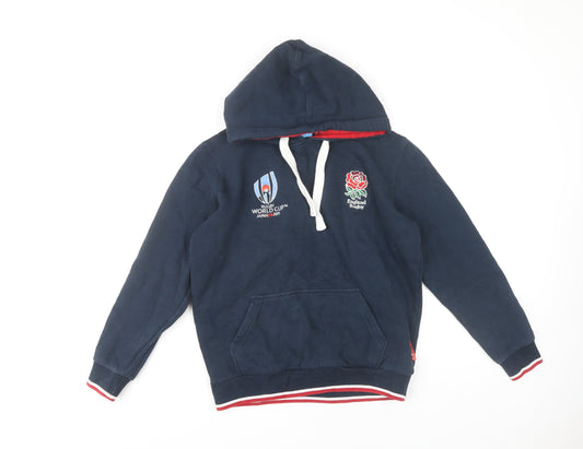 Boys Blue Rugby World Cup Hoodie, Size S, Pullover Hooded