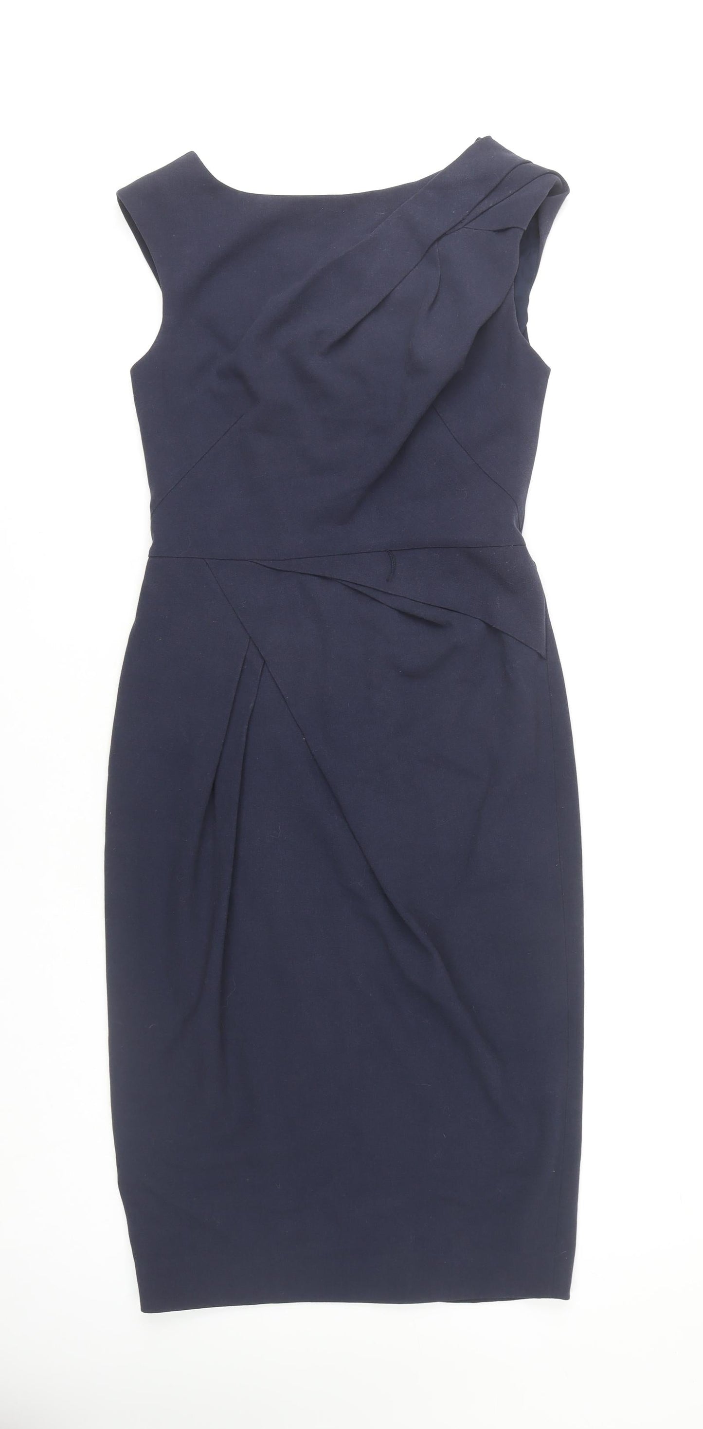 Jasper Conran Women's Blue Sheath Dress, Size 8, Sleeveless