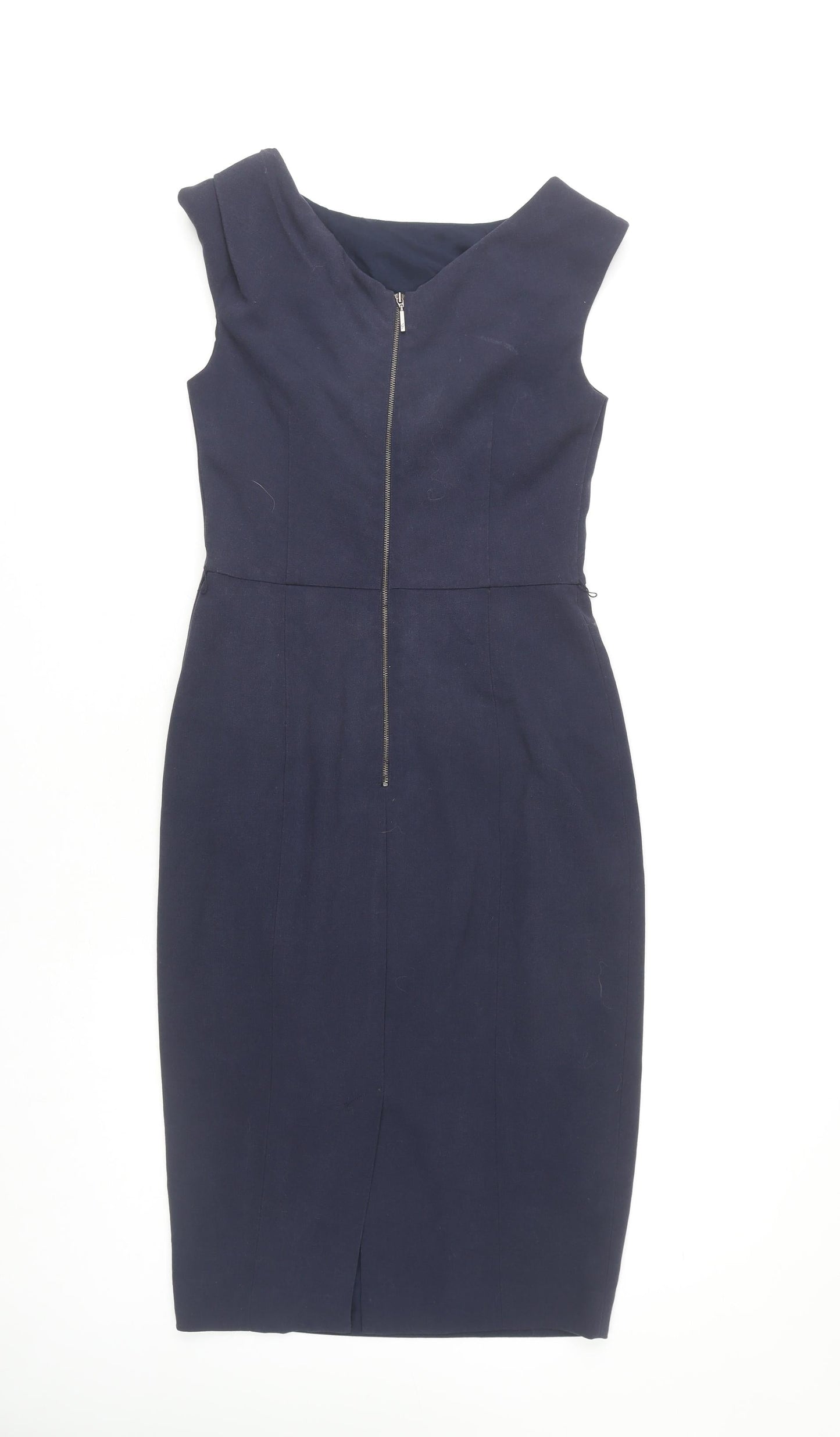 Jasper Conran Women's Blue Sheath Dress, Size 8, Sleeveless