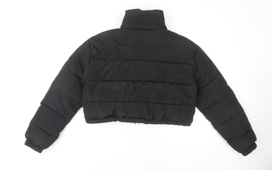 Rising Women's Black Puffer Cropped Jacket S