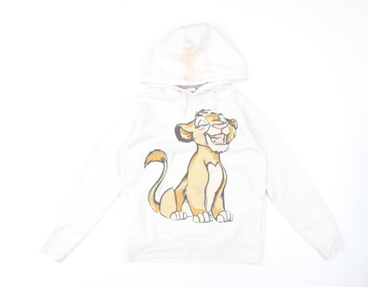 Disney Women's White XS Lion King Hoodie Pullover