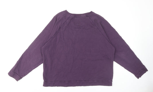 Asquith Women's Purple XL Pullover Sweatshirt, Cotton