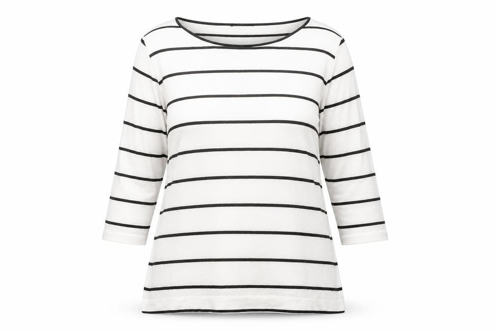 Marks and Spencer Women's Ivory Striped Jumper Size 14