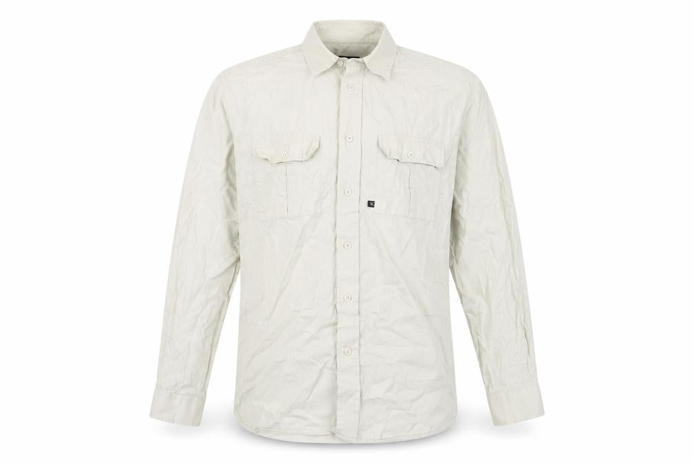 Ciro Citterio Beige Button-Up Shirt, Men, Medium, Cotton