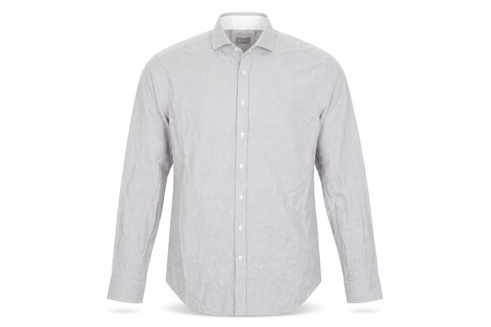 Front view of Jaeger Men's Multicoloured 17 Regular Fit Cotton Shirt