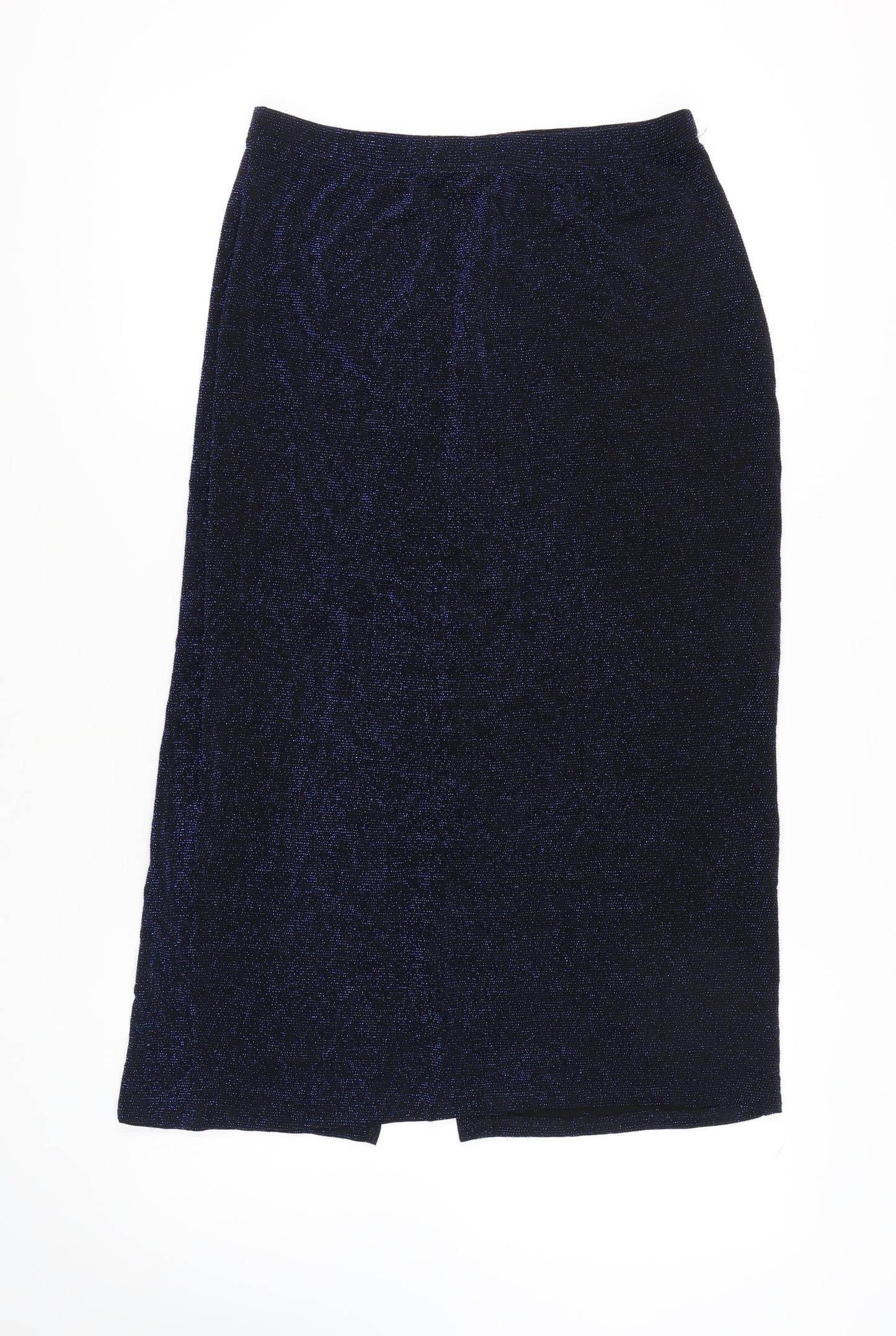 Canda Women's Blue Straight Pencil Skirt, Size 16
