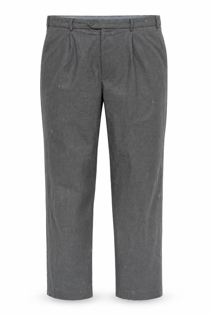 Marks and Spencer Men's Grey Regular Trousers